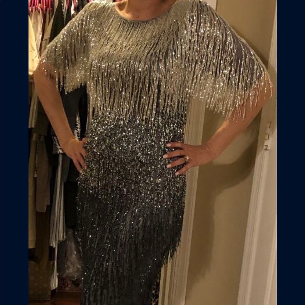 Mac duggal beaded dress brand new . Beautiful. Runway ready 🥰